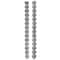 12 Pack: Silver Plated Carved Heart Beads, 6mm by Bead Landing™